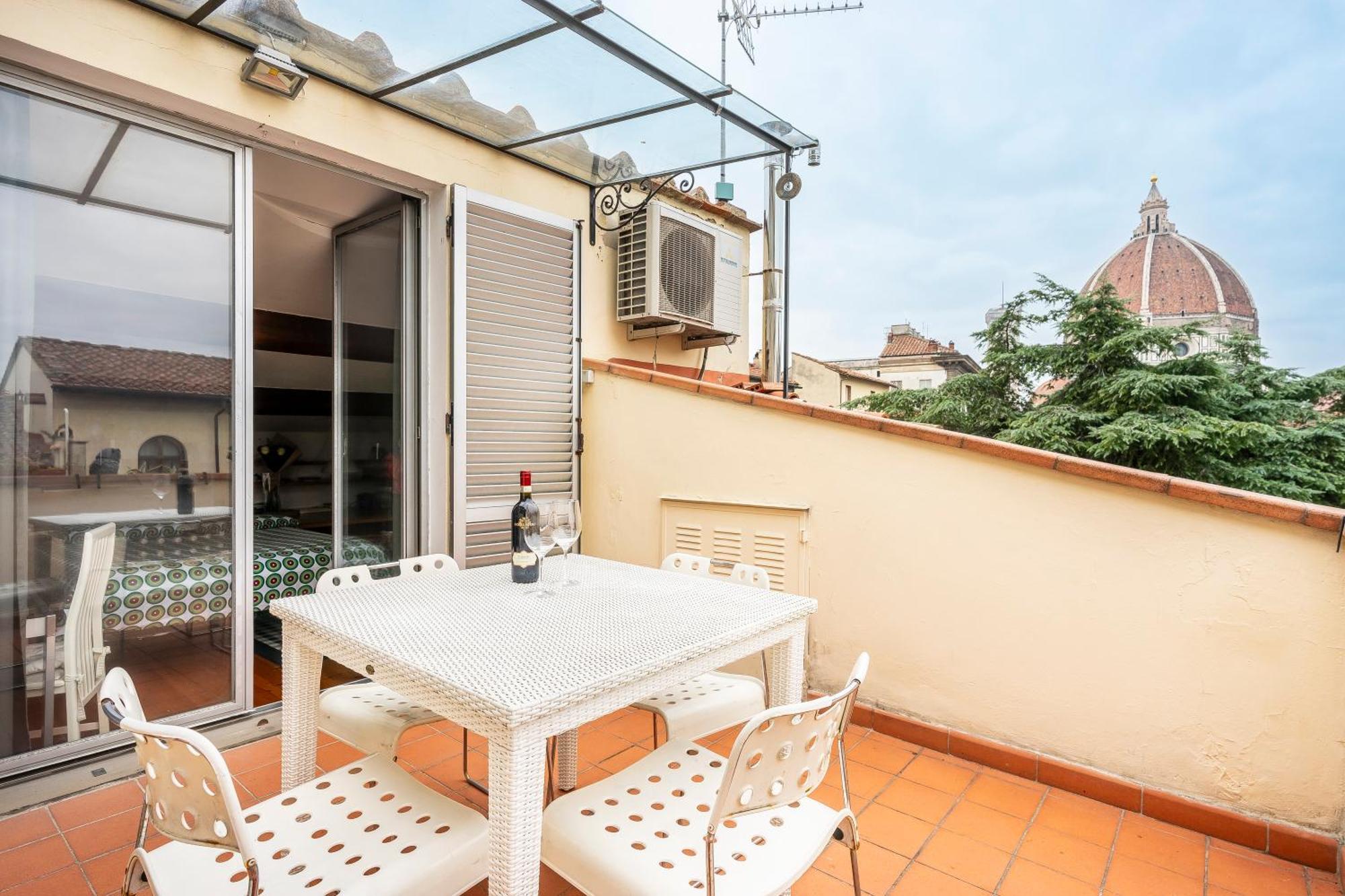 Penthouse Le Terrazze Duomo view Appartement Florence Buitenkant foto